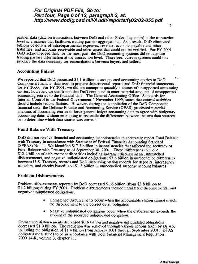 scanned page from DoD document - click here to see complete original